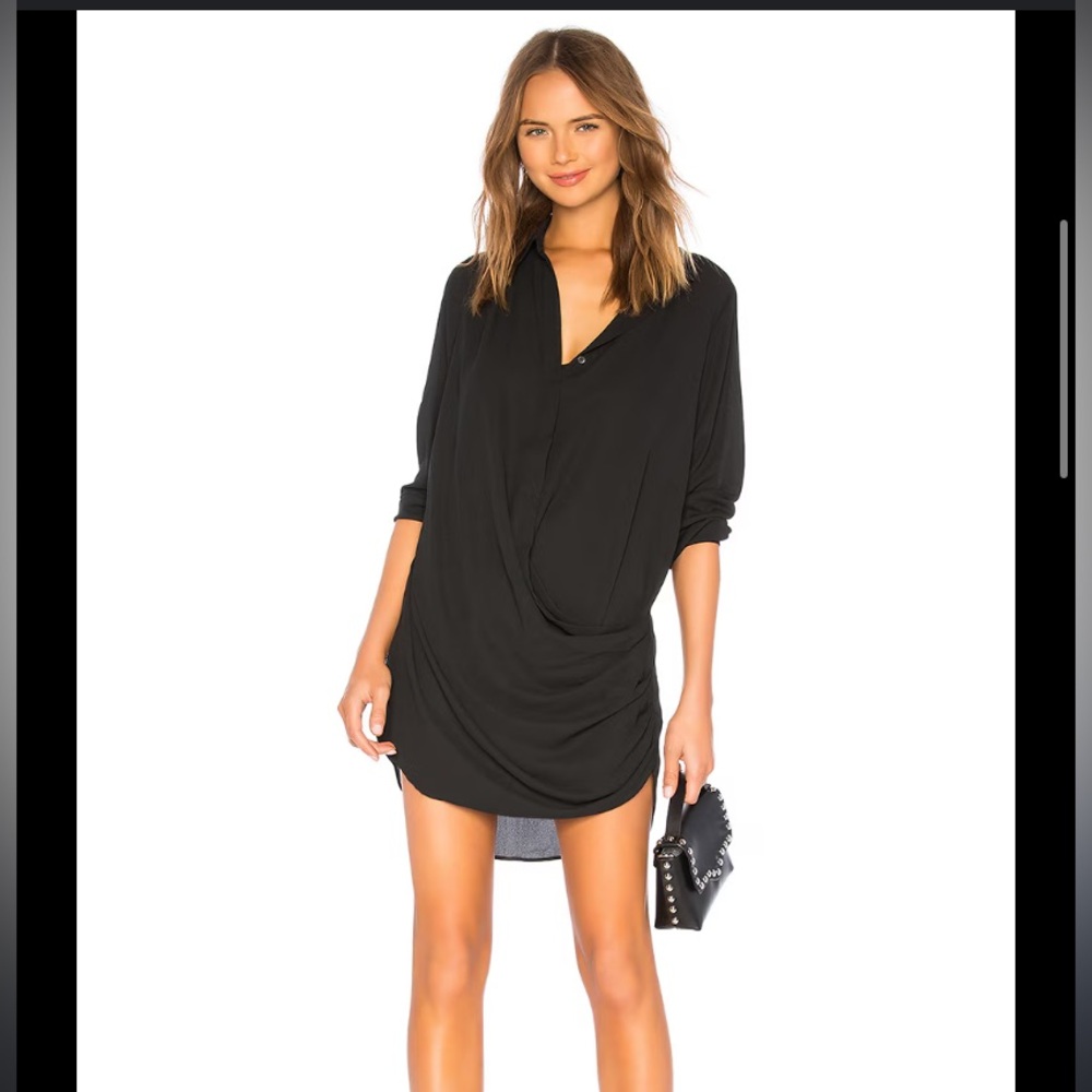 Krisa Drape Front Mini Dress